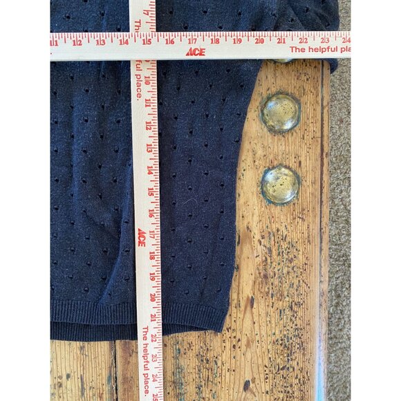 Kenar Womens Black Pullover Sweater Large Lightweight Knit Nylon Long Sleeve - Picture 5 of 5